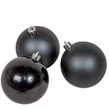 Egyedi feliratos üveg karácsonyi gömbdísz -matt fekete(6cm)