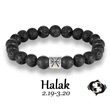 Kép 1/4 - Lávakő horoszkópos ásványkarkötő - HALAK