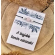 Kép 1/2 - "A legjobb tanár néninek!" Rózsakvarc ásványos karkötő kísérőkártyával