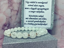 Hegyikristály karkötő idézetes díszdobozban