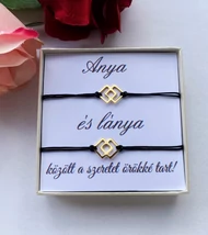 Anya-lánya acél karkötő szett