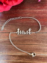 Family karkötő - Anya, Apa, 3 kisfiú, 1 kiskutya