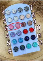Druzy acél fülbevaló - 3. számú, pink fülbevaló