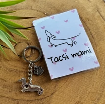 Tacsi mami kulcstartó kísérőkártyával